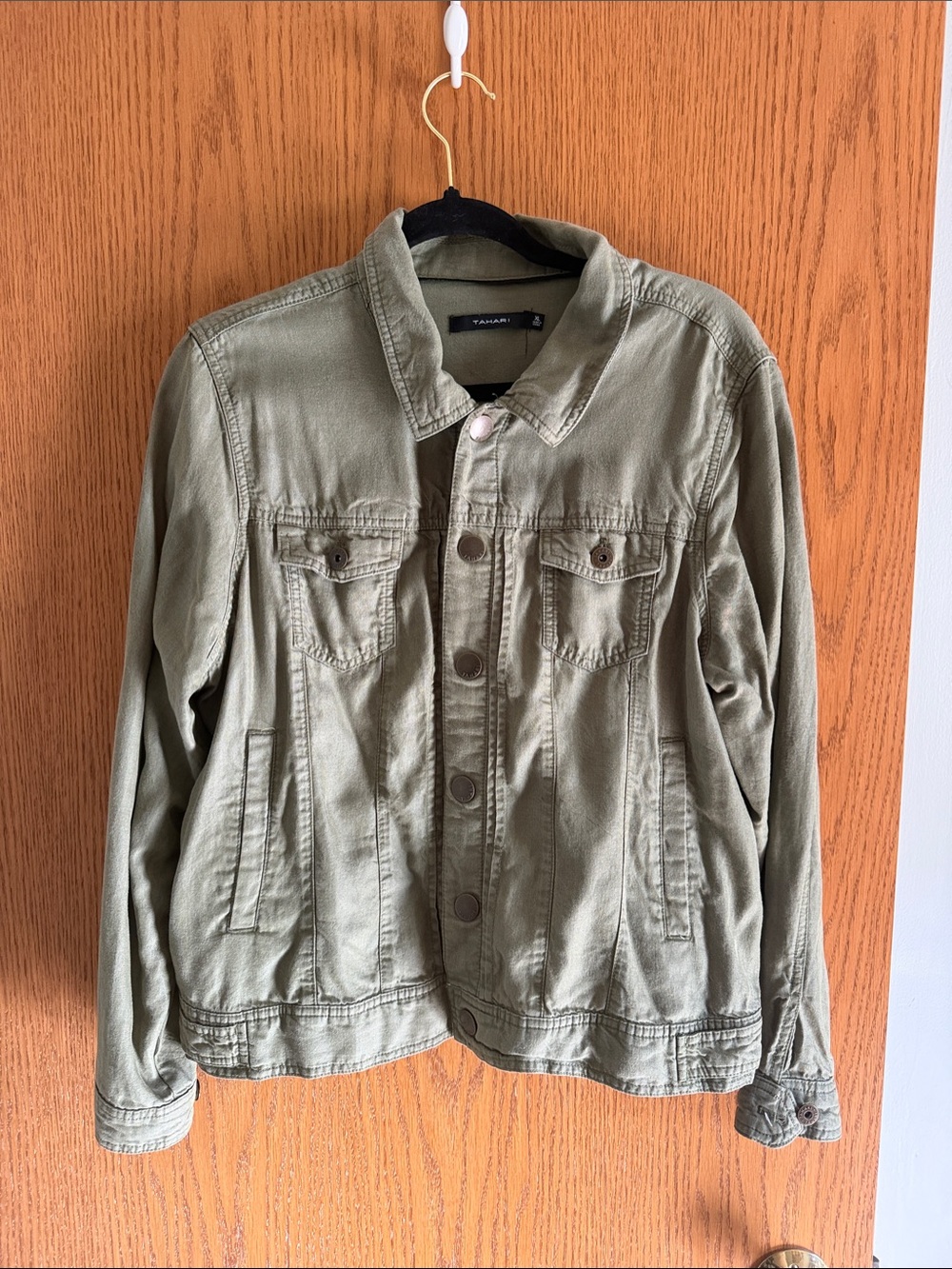 Tahari Olive Green Women's Utility Jacket
